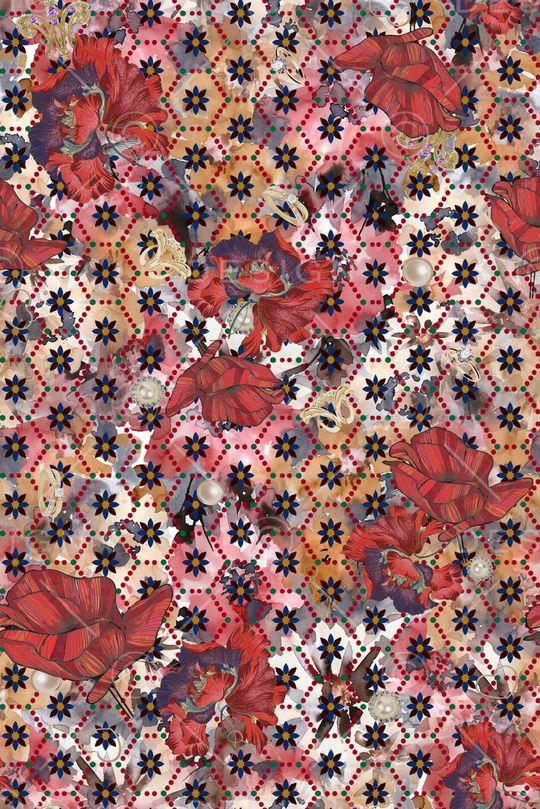 几何印花华亿平台图片