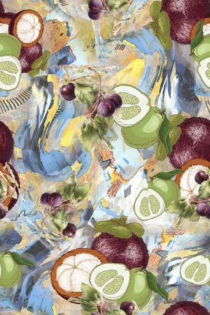 抽象印花华亿平台图片