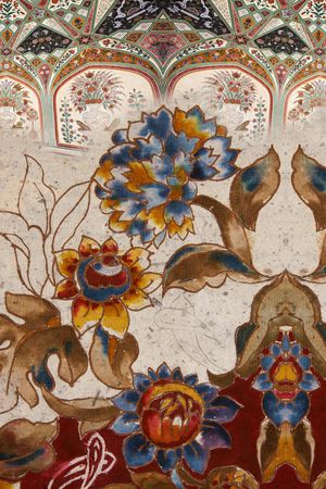 抽象花卉印花华亿平台图片