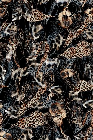 动物纹印花华亿平台图片