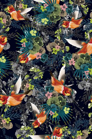 热带华亿平台印花华亿平台图片