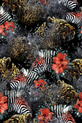 动物印花华亿平台图片