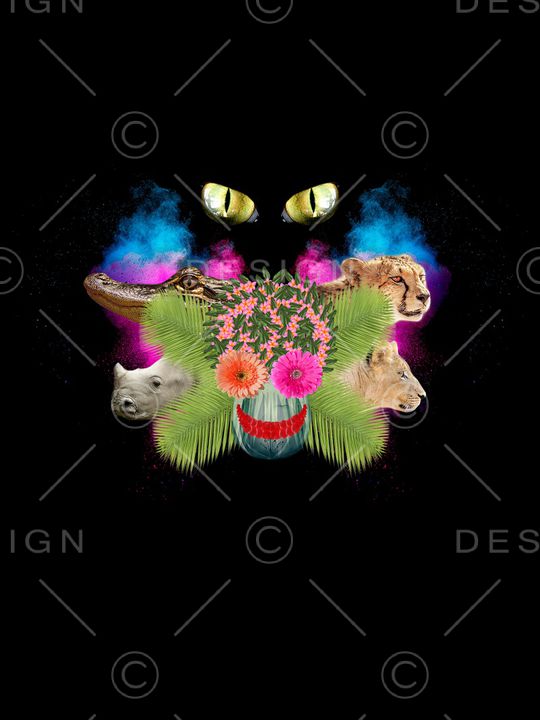 骷髅印花华亿平台图片