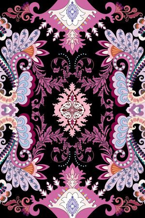 古典花纹印花华亿平台图片