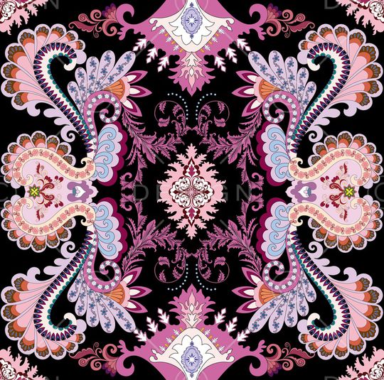 古典花纹印花华亿平台图片