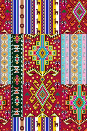 民族条纹印花华亿平台图片