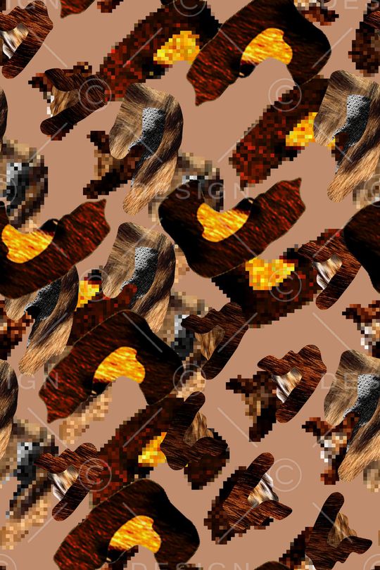 动物纹印花华亿平台图片