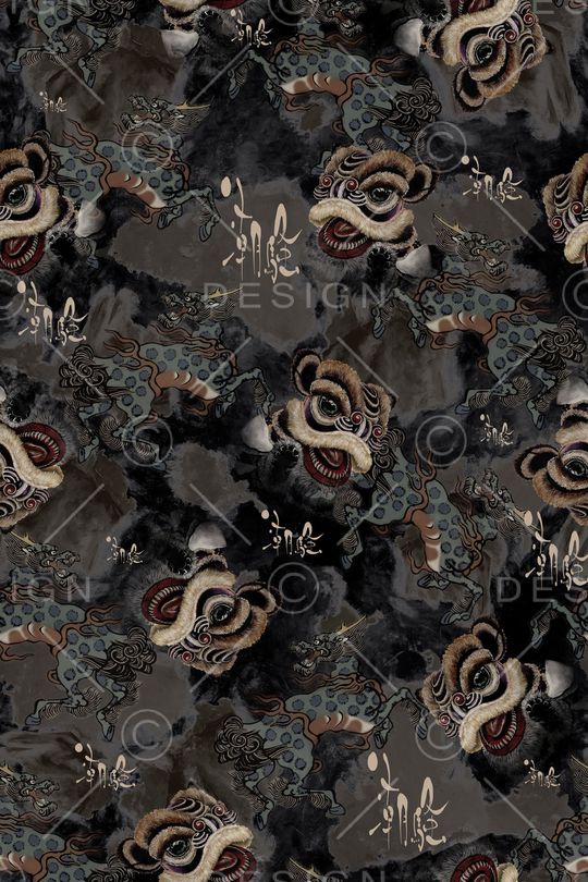 中国风印花华亿平台图片