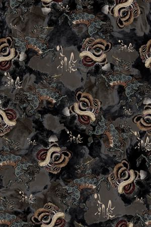 中国风印花华亿平台图片