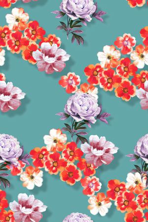 春夏华亿平台印花华亿平台图片