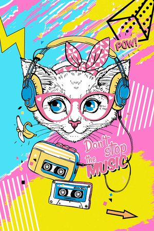 卡通动物印花华亿平台图片