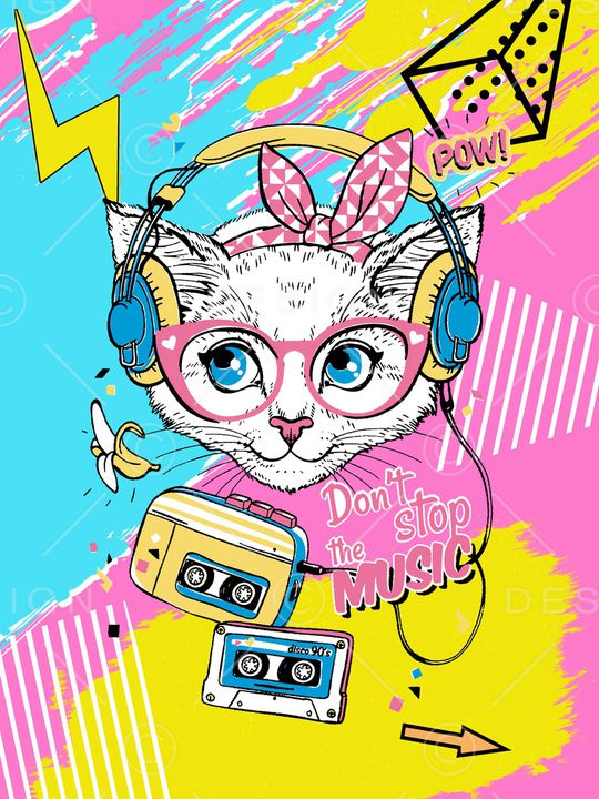 卡通动物印花华亿平台图片