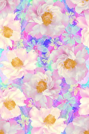 牡丹印花华亿平台图片