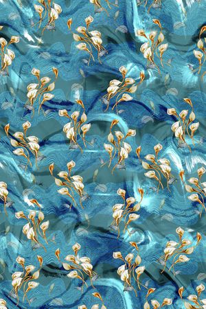 真丝印花华亿平台图片