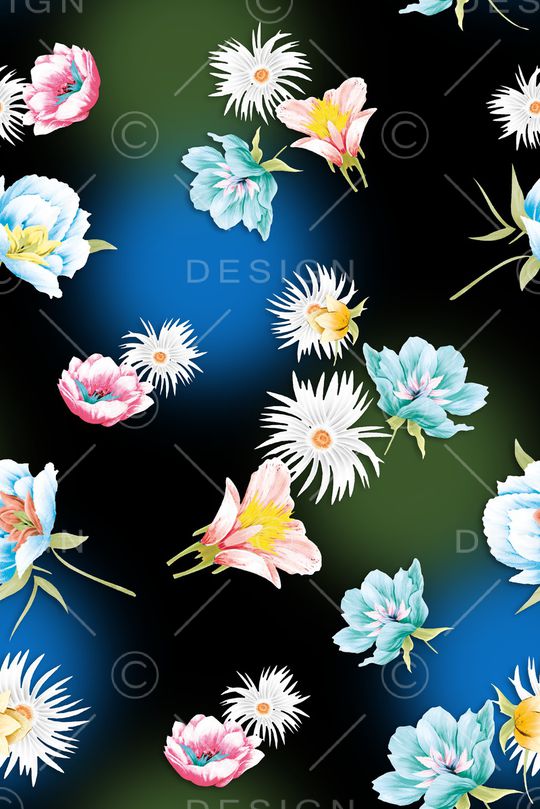 春夏华亿平台印花华亿平台图片