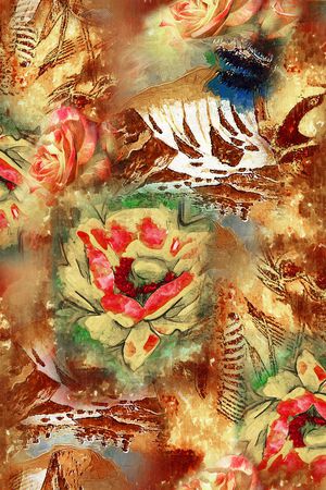 抽象印花华亿平台图片