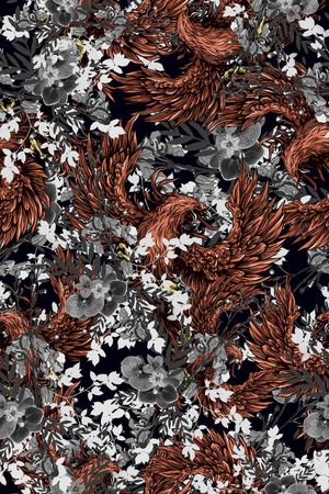 复古印花华亿平台图片