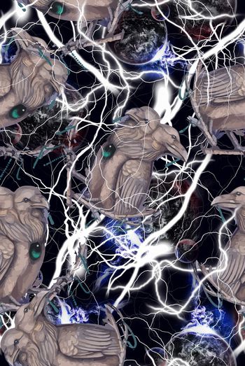 黑暗华亿平台印花华亿平台图片