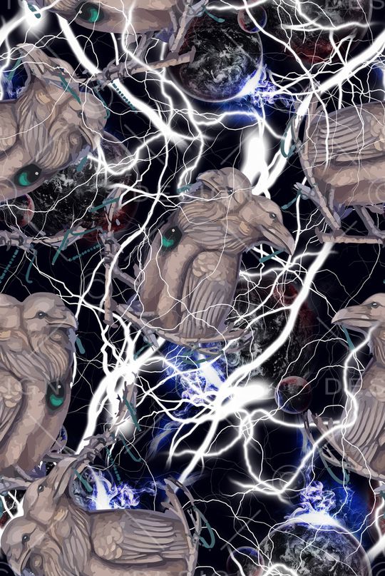 黑暗华亿平台印花华亿平台图片