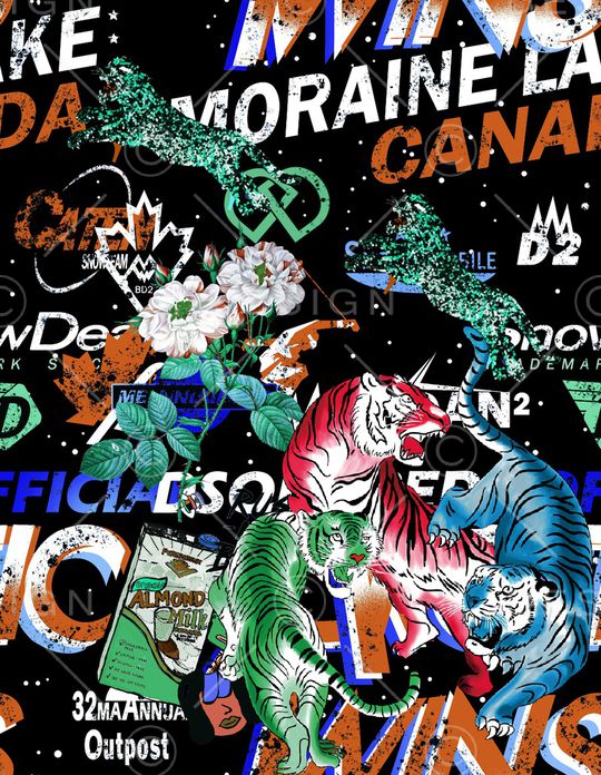 字母印花华亿平台图片