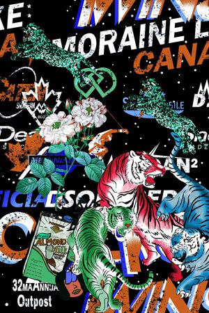 字母印花华亿平台图片