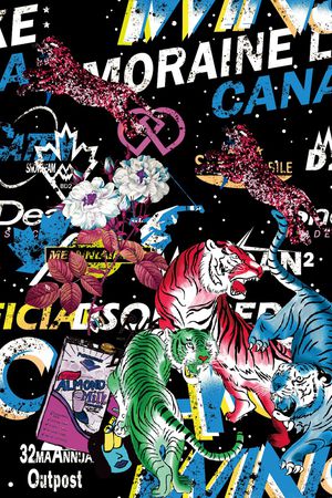 字母印花华亿平台图片