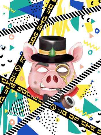 潮牌印花华亿平台图片