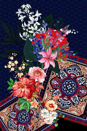 方巾印花华亿平台图片