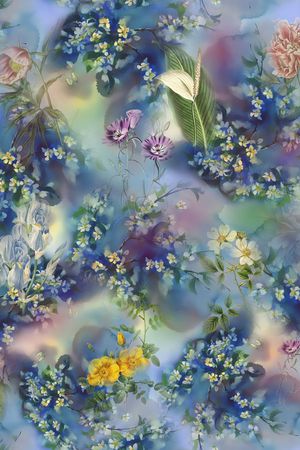 水彩印花华亿平台图片