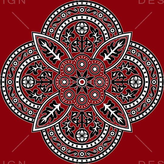 宫廷风印花华亿平台图片