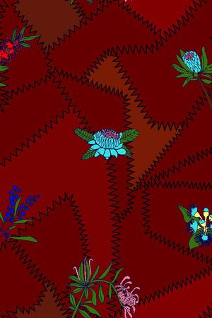 彩底花卉印花华亿平台图片