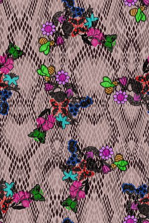 动物纹印花华亿平台图片