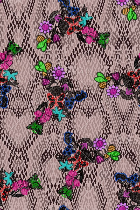 动物纹印花华亿平台图片