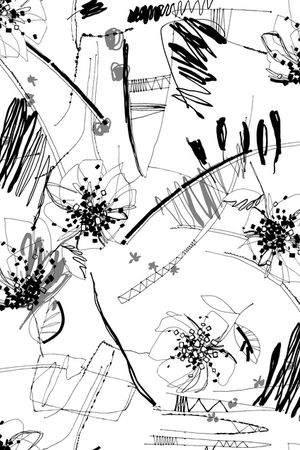 线条画印花华亿平台图片