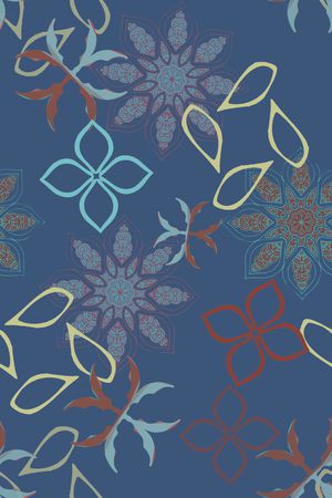 风格化花卉印花华亿平台图片