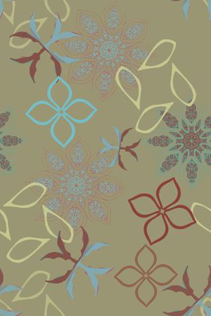 风格化花卉印花华亿平台图片