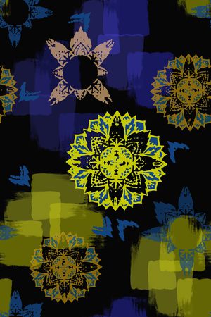 男装休闲花卉印花华亿平台图片