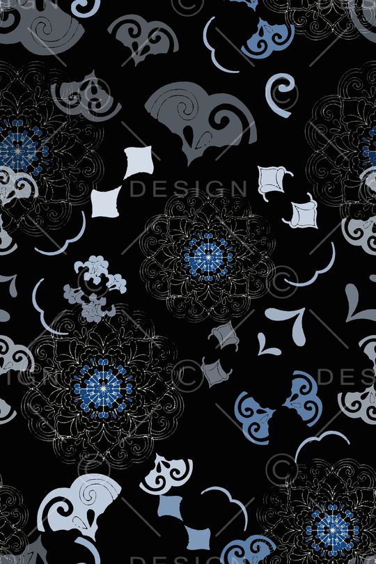 民族风图案印花华亿平台图片