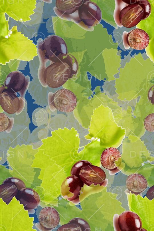 葡萄印花华亿平台图片