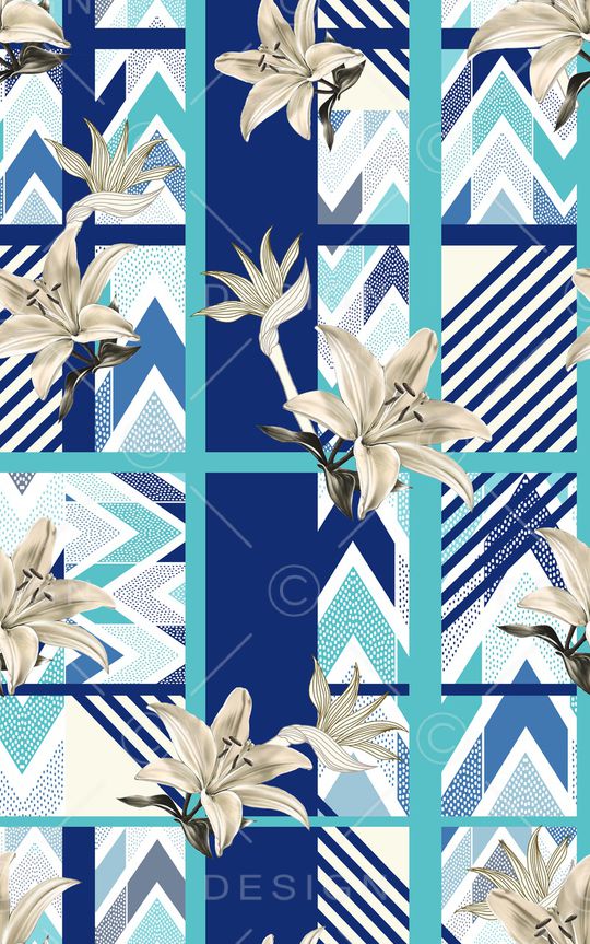 几何印花华亿平台图片