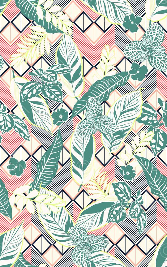 几何印花华亿平台图片