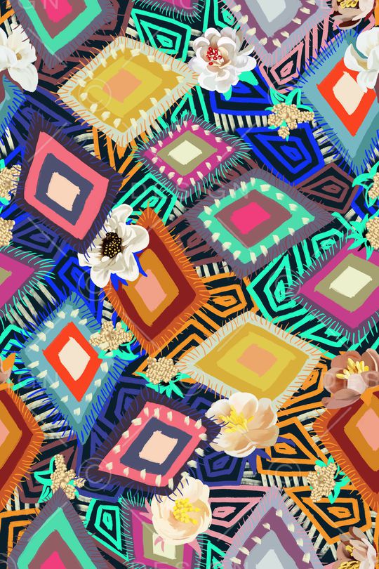 几何印花华亿平台图片