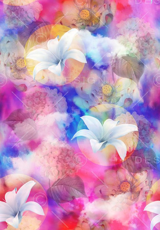 水彩印花华亿平台图片