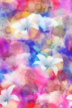 水彩印花华亿平台图片