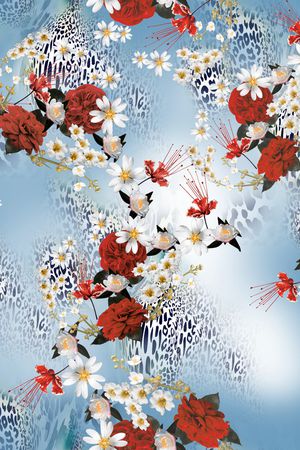 动物纹印花华亿平台图片