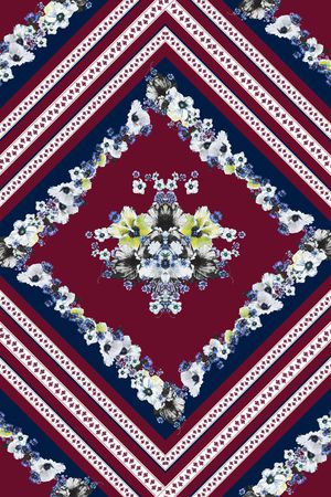 几何印花华亿平台图片