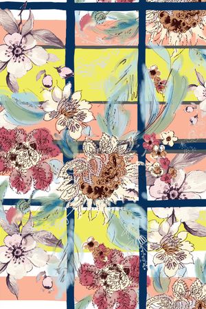 春夏华亿平台印花华亿平台图片