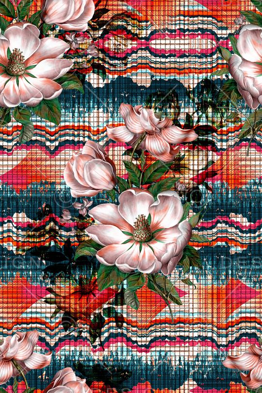 抽象印花华亿平台图片