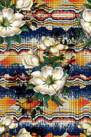 抽象印花华亿平台图片