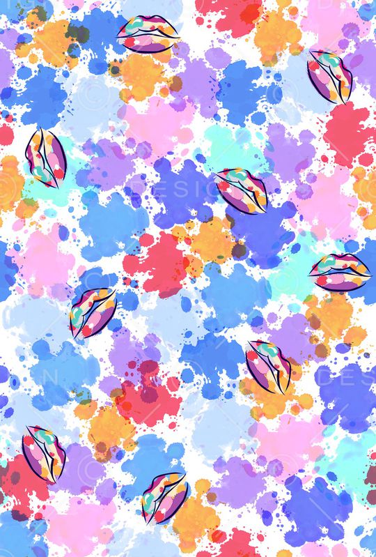 嘴唇印花华亿平台图片